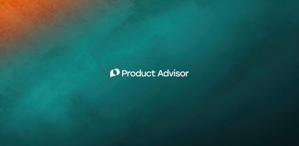 Testo "Product Advisor" su sfondo sfumato verde e arancione, realizzato con la competenza di SHM Studio, la tua Web Agency leader a Milano.