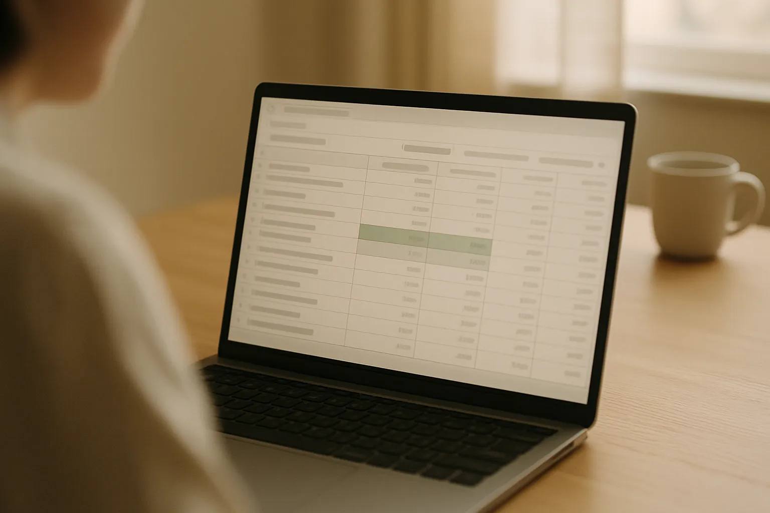 Screen with PPC keyword data and competitor cancellation queries on a workbench, Google Ads campaign strategy